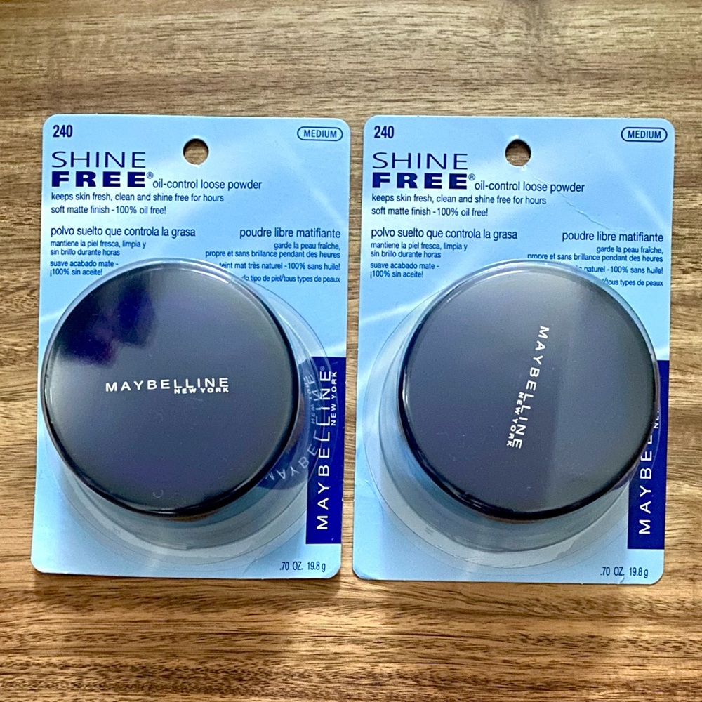 (Pack Of 2) Maybelline Shine Free Oil-Control Loose Powder Sealed - 240 Medium